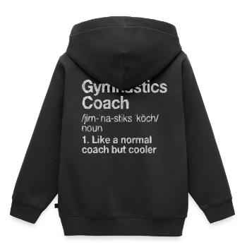 Gymnastics - Kinder Premium Organic Hoodie - Schwarz - Hinten - AI Model Kid Male (0cm)