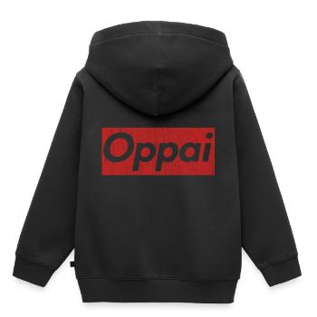 Anime - Sweat Premium à capuche enfant bio - noir - Dos - AI Model Kid Male (0cm)