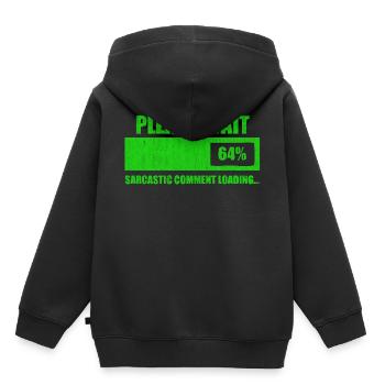 jeu en ligne - Sweat Premium à capuche enfant bio - noir - Dos - AI Model Kid Male (0cm)