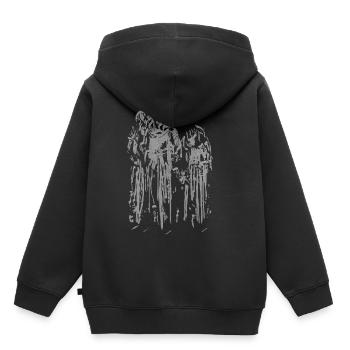 Cycling - Kinder Premium Organic Hoodie - Schwarz - Hinten - AI Model Kid Male (0cm)