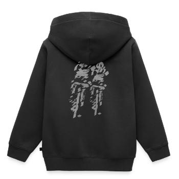 Cycling - Kinder Premium Organic Hoodie - Schwarz - Hinten - AI Model Kid Male (0cm)
