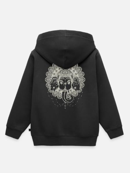 Sak Yant Thai Tattoo Elefant Cooles Geschenk - Kinder Premium Organic Hoodie - Schwarz