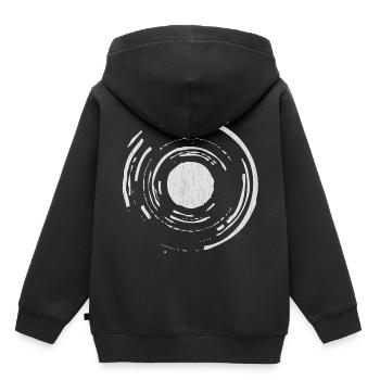 Kamera - Kinder Premium Organic Hoodie - Schwarz - Hinten - AI Model Kid Male (0cm)