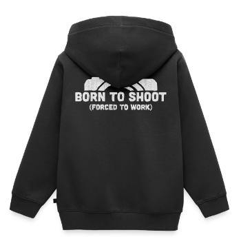 Kamera - Kinder Premium Organic Hoodie - Schwarz - Hinten - AI Model Kid Male (0cm)