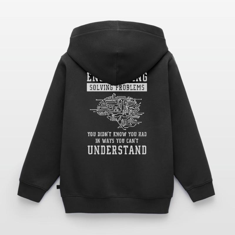Engineer, engineering, mechanical engineering Kids Premium Organic Hoodie