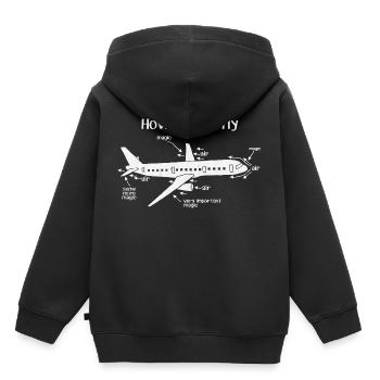 Engineer, engineering, mechanical engineering - Kids Premium Organic Hoodie - black - Back - AI Model Kid Male (0cm)