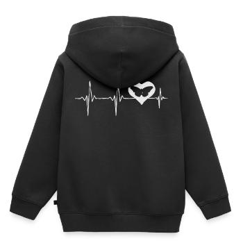 butterfly, butterflies - Kids Premium Organic Hoodie - black - Back - AI Model Kid Male (0cm)