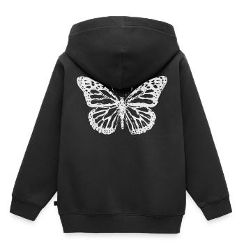 butterfly, butterflies - Kids Premium Organic Hoodie - black - Back - AI Model Kid Male (0cm)