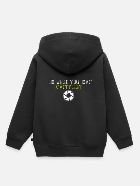 Fotograf - Kinder Premium Organic Hoodie - Schwarz