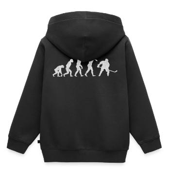 Hockey, eis hockey - Kinder Premium Organic Hoodie - Schwarz - Hinten - AI Model Kid Male (0cm)