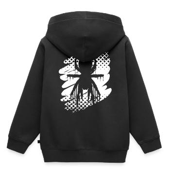Spider Spinne - Kinder Premium Organic Hoodie - Schwarz - Hinten - AI Model Kid Male (0cm)