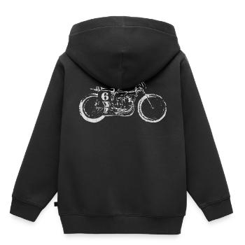 Motorcycling, motorbike - Kids Premium Organic Hoodie - black - Back - AI Model Kid Male (0cm)