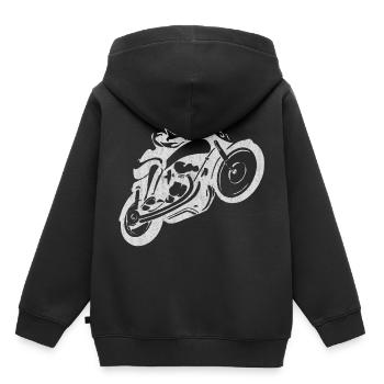 Motorcycling, motorbike - Kids Premium Organic Hoodie - black - Back - AI Model Kid Male (0cm)