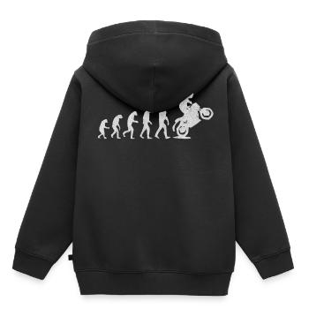 Motorcycling, motorbike - Kids Premium Organic Hoodie - black - Back - AI Model Kid Male (0cm)