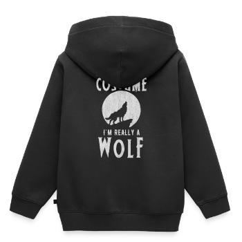 Wolf, Wolves - Kids Premium Organic Hoodie - black - Back - AI Model Kid Male (0cm)