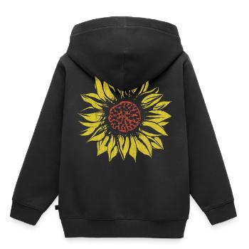 Sunflower, Flower, Flowers, Summer, Flower - Kids Premium Organic Hoodie - black - Back - AI Model Kid Male (0cm)