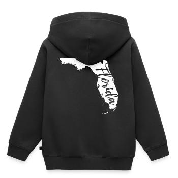 Floride - Sweat Premium à capuche enfant bio - noir - Dos - AI Model Kid Male (0cm)