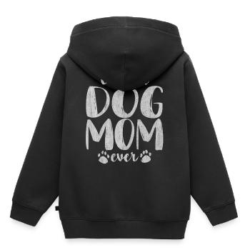 Hund, Hunde liebe, Hundeliebhaber, Hundefreund - Kinder Premium Organic Hoodie - Schwarz - Hinten - AI Model Kid Male (0cm)