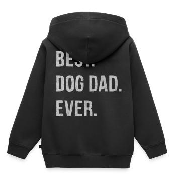 Hund, Hunde liebe, Hundeliebhaber, Hundefreund - Kinder Premium Organic Hoodie - Schwarz - Hinten - AI Model Kid Male (0cm)