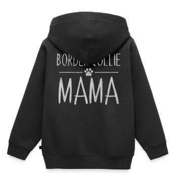 border collie, collie,Hund, Hunde liebe - Kinder Premium Organic Hoodie - Schwarz - Hinten - AI Model Kid Male (0cm)