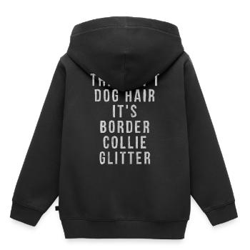 border collie, collie,Hund, Hunde liebe - Kinder Premium Organic Hoodie - Schwarz - Hinten - AI Model Kid Male (0cm)