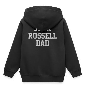 Jack Russel Terrier Hund, Jack-Russel-Terrier Hund - Kinder Premium Organic Hoodie - Schwarz - Hinten - AI Model Kid Male (0cm)