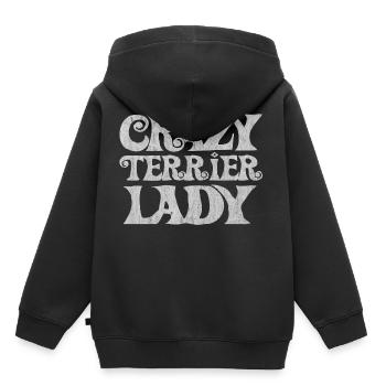 Jack Russel Terrier Hund, Jack-Russel-Terrier Hund - Kinder Premium Organic Hoodie - Schwarz - Hinten - AI Model Kid Male (0cm)