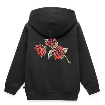 rose - Kids Premium Organic Hoodie - black - Back - AI Model Kid Male (0cm)