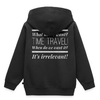 Physique, professeur de physique, études de physique, haras de physique - Sweat Premium à capuche enfant bio - noir - Dos - AI Model Kid Male (0cm)