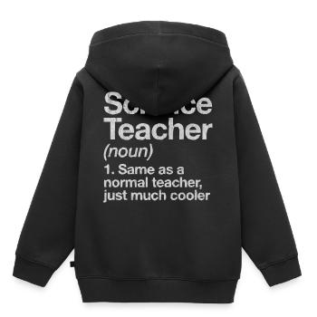 Physique, professeur de physique, études de physique, haras de physique - Sweat Premium à capuche enfant bio - noir - Dos - AI Model Kid Male (0cm)