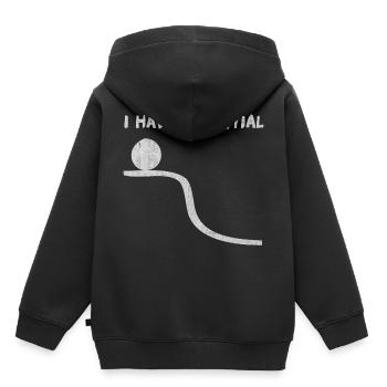 Physique, professeur de physique, études de physique, haras de physique - Sweat Premium à capuche enfant bio - noir - Dos - AI Model Kid Male (0cm)