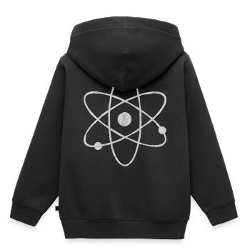 Physique, professeur de physique, études de physique, haras de physique - Sweat Premium à capuche enfant bio - noir - Dos - AI Model Kid Male (0cm)