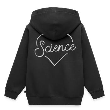 Physique, professeur de physique, études de physique, haras de physique - Sweat Premium à capuche enfant bio - noir - Dos - AI Model Kid Male (0cm)
