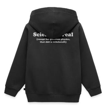 Physique, professeur de physique, études de physique, haras de physique - Sweat Premium à capuche enfant bio - noir - Dos - AI Model Kid Male (0cm)