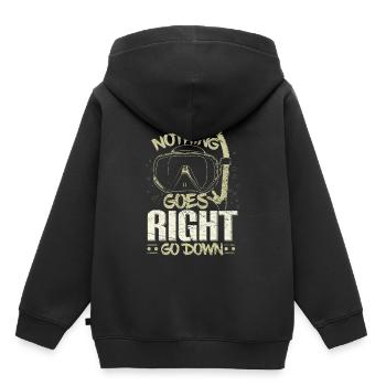 Diving swimming - Kids Premium Organic Hoodie - black - Back - AI Model Kid Male (0cm)
