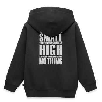 Professeur de biologie, professeur de biologie, enseignant, enseignant - Sweat Premium à capuche enfant bio - noir - Dos - AI Model Kid Male (0cm)