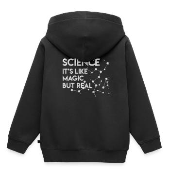 Professeur de biologie, professeur de biologie, enseignant, enseignant - Sweat Premium à capuche enfant bio - noir - Dos - AI Model Kid Male (0cm)