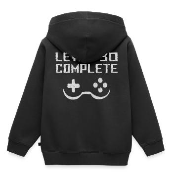 Anniversaire, anniversaires, fête d'anniversaire, heureux - Sweat Premium à capuche enfant bio - noir - Dos - AI Model Kid Male (0cm)