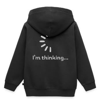 Informatik, Informatiker, Software, Coding, Softwa - Kinder Premium Organic Hoodie - Schwarz - Hinten - AI Model Kid Male (0cm)