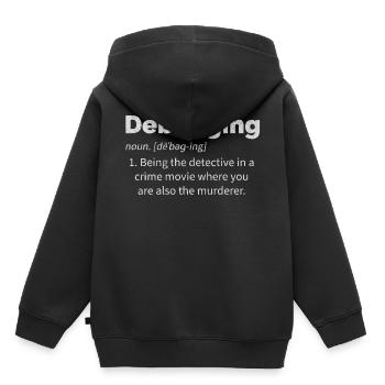 Informatik, Informatiker, Software, Coding, Softwa - Kinder Premium Organic Hoodie - Schwarz - Hinten - AI Model Kid Male (0cm)