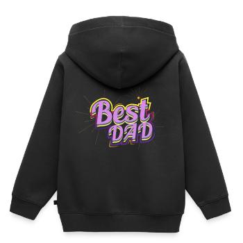 Father's Father's Day - Kids Premium Organic Hoodie - black - Back - AI Model Kid Male (0cm)