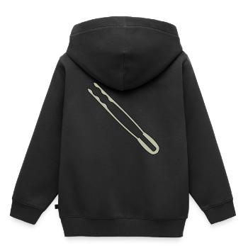 Pinces à griller - Sweat Premium à capuche enfant bio - noir - Dos - AI Model Kid Male (0cm)