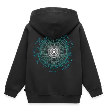 Alien aliens - Kids Premium Organic Hoodie - black - Back - AI Model Kid Male (0cm)