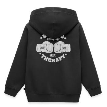 Boxing, boxing training, boxing team, boxing gloves, Boxsa - Kids Premium Organic Hoodie - black - Back - AI Model Kid Male (0cm)