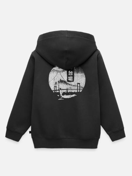 Japan, Japanese, Anime, Japanese, Anime, kanji, ma - Kids Premium Organic Hoodie - black