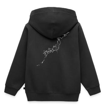 Japan, Japanisch, Anime, Japaner,Animes, kanji, ma - Kinder Premium Organic Hoodie - Schwarz - Hinten - AI Model Kid Male (0cm)