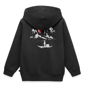 Japan, Japanisch, Anime, Japaner,Animes, kanji, ma - Kinder Premium Organic Hoodie - Schwarz - Hinten - AI Model Kid Male (0cm)