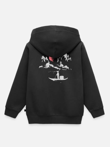Japan, Japanese, Anime, Japanese, Anime, kanji, ma - Kids Premium Organic Hoodie - black