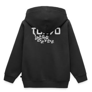 Japan, Japanisch, Anime, Japaner,Animes, kanji - Kinder Premium Organic Hoodie - Schwarz - Hinten - AI Model Kid Male (0cm)