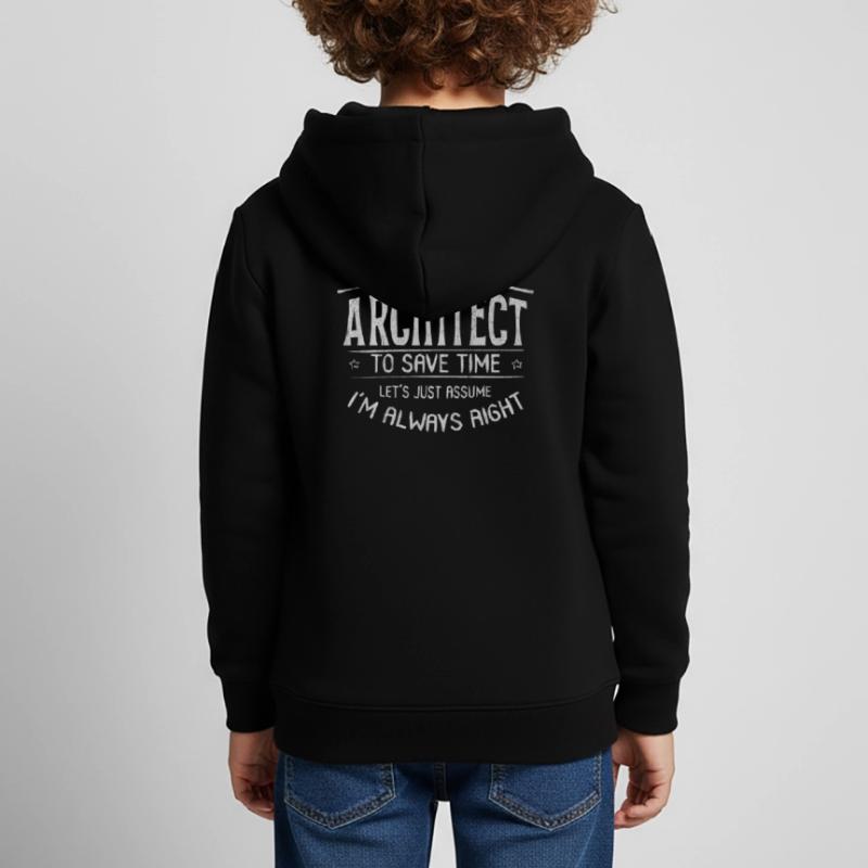 Architecture, architecte, architecture student studiu Sweat Premium à capuche enfant bio